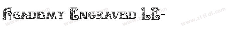 Academy Engraved LE字体转换